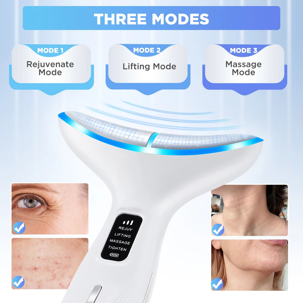 Agdoad LED Light Microcurrent Face Neck Lift Beauty Device