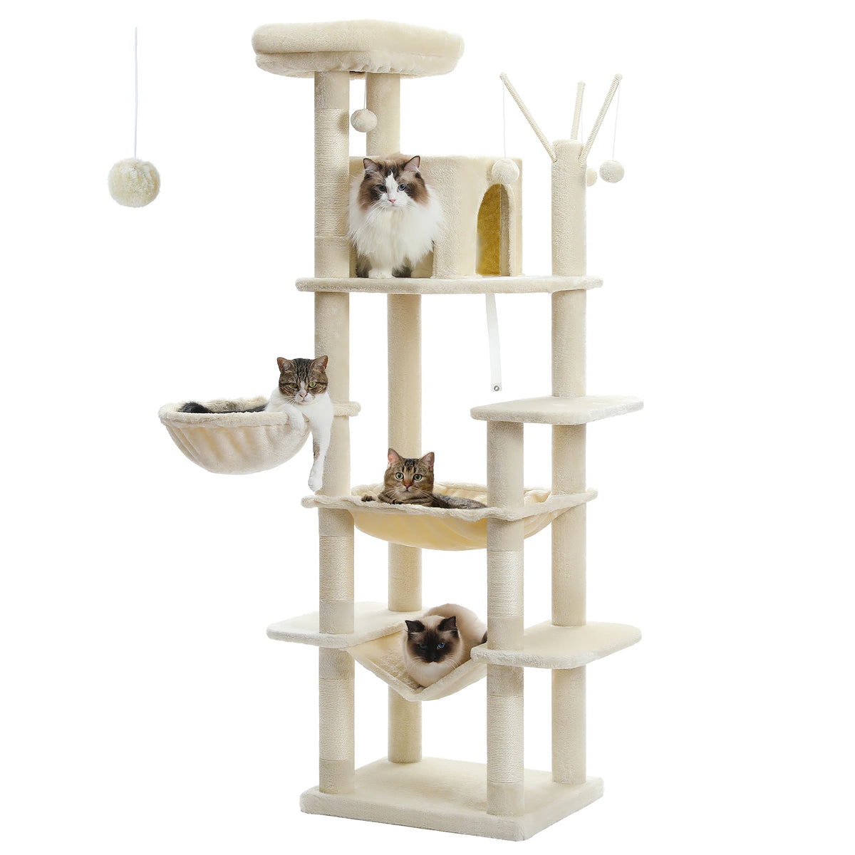 PAWZ Road Multi-Level Cat Tower With Scratching Posts And Perches