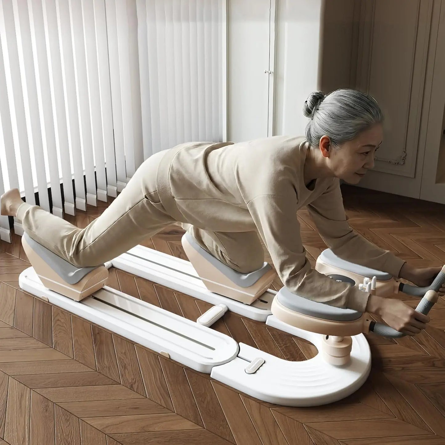 Back Stretch Trainer Spinal Twist Machine For Waist Abdomen Crunches