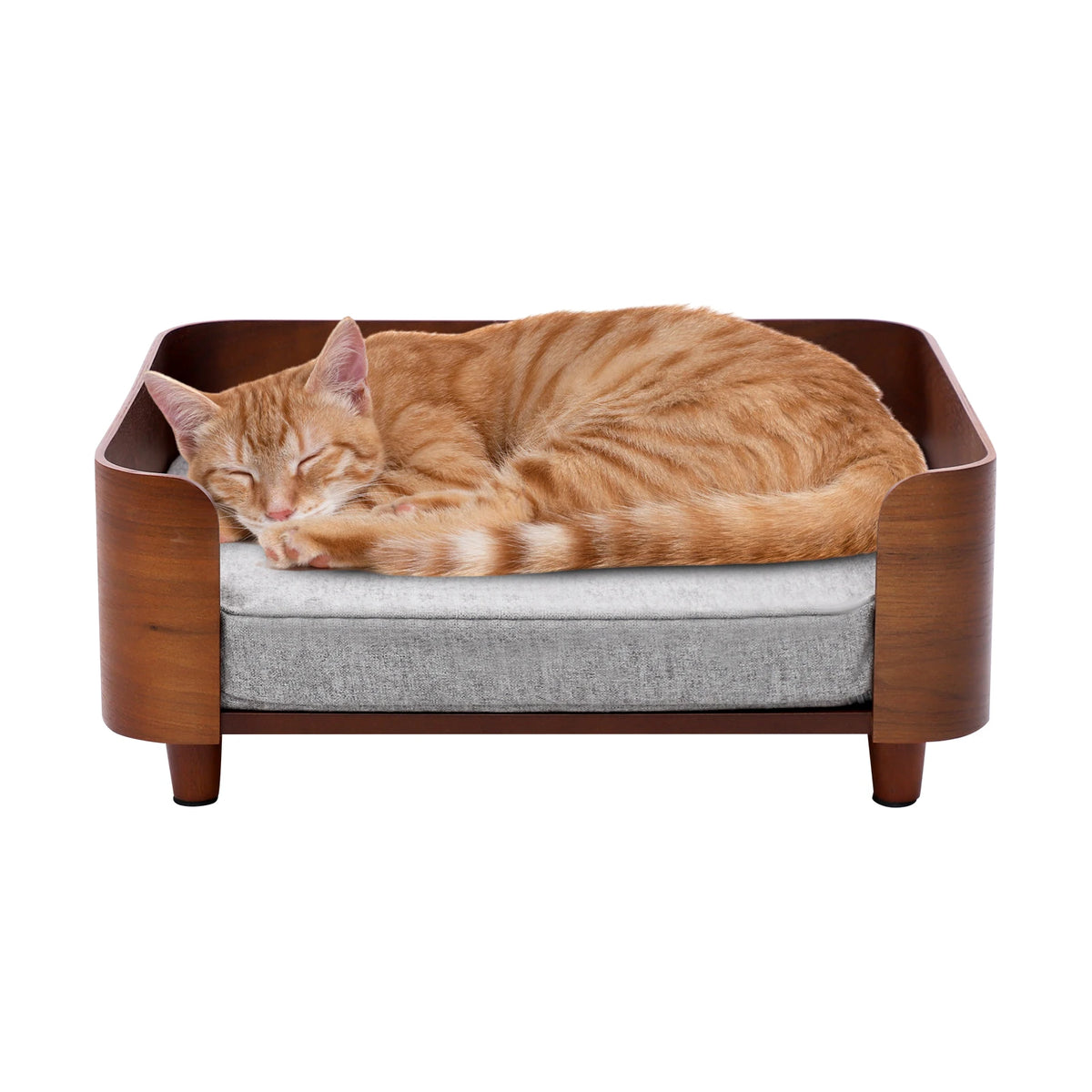Elevated Pet Sofa Bed With Wood Legs Machine Washable