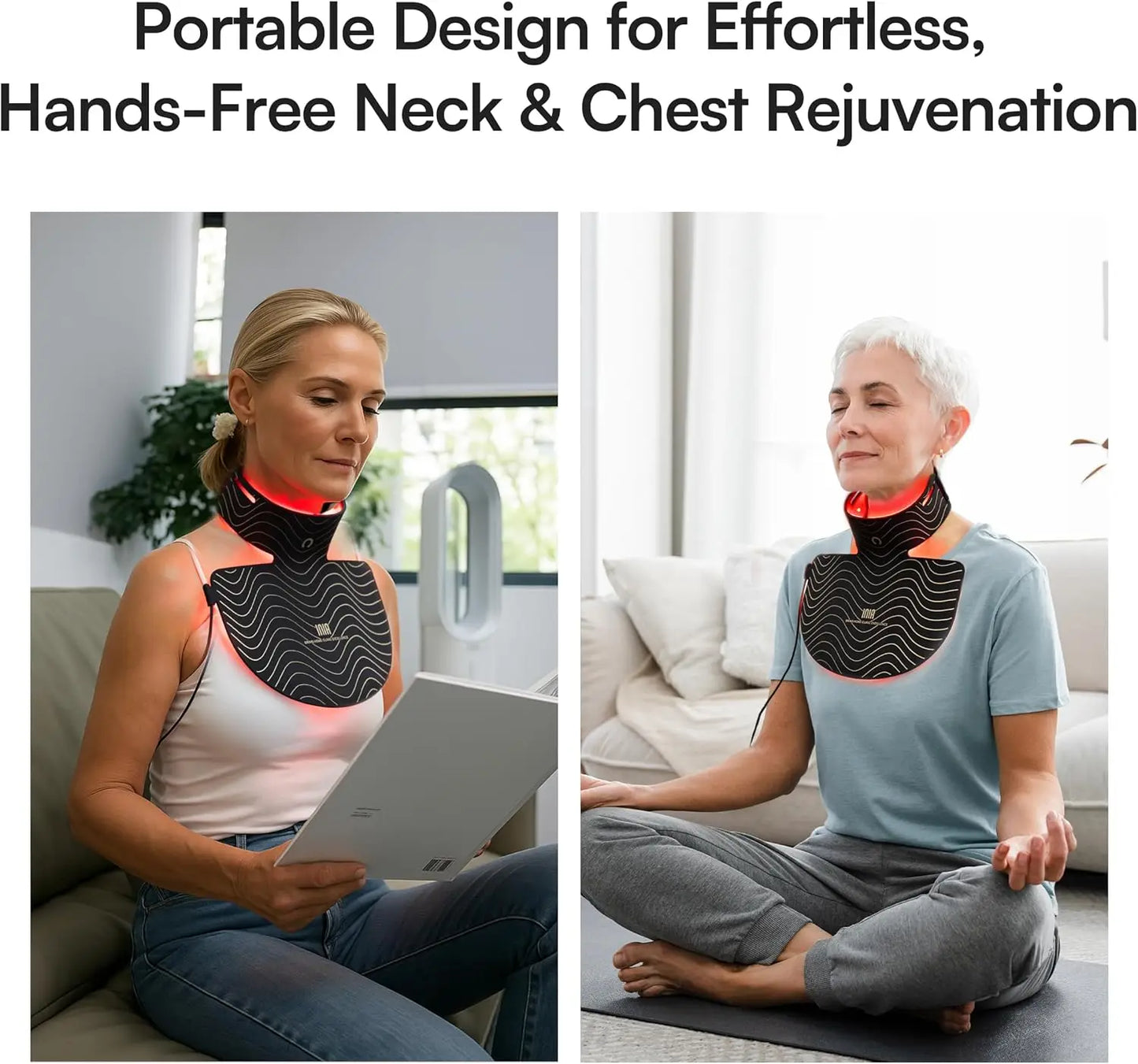 Red Light Therapy Mask For Neck And Décolleté 850nm NIR