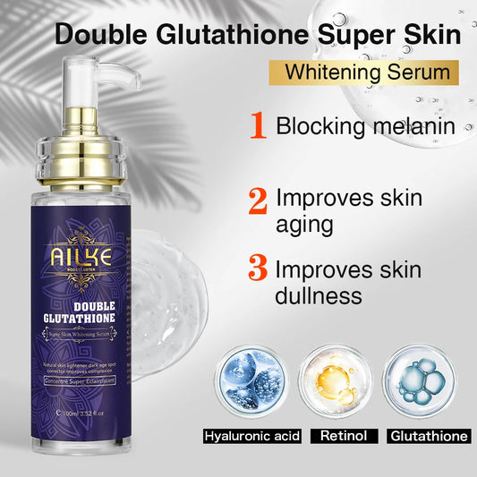 AILKE Skin Glowing Serum For Even Tone With Glutathione