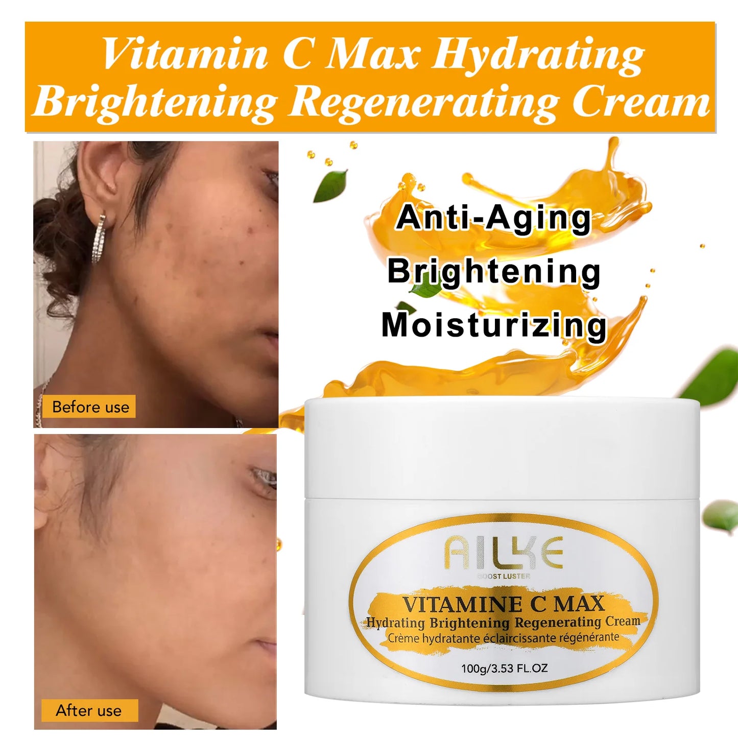 KYLIEFIT Vitamin C Whitening Serum For Dark Spots Anti Aging Skin Care