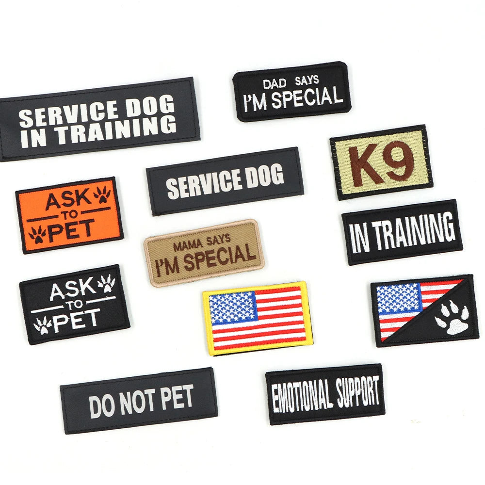 Petravel 12 Piece Personalized Tactical Patch Bundle For Dog Vest