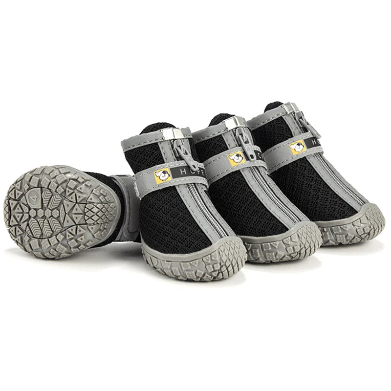 Hobbaggo Dog Shoes Non Slip Breathable Plush Paw Boots