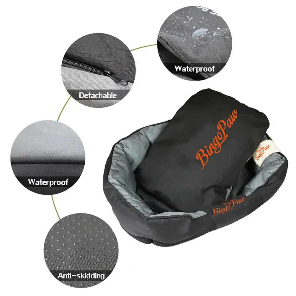 BINGOPAW All Season Calming Dog Bed With Removable Cushion