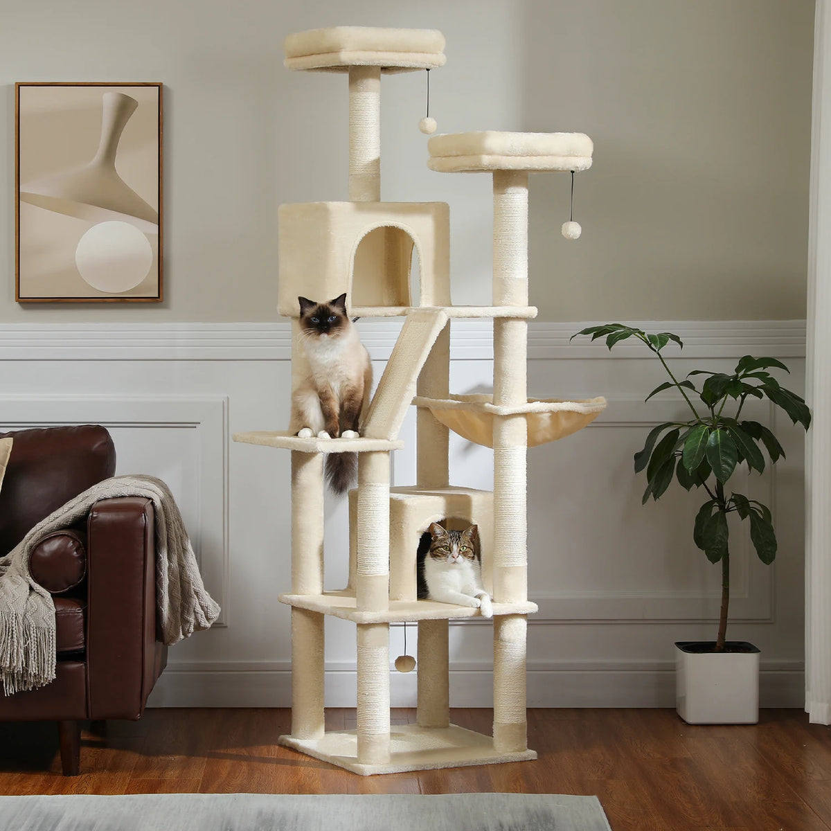 PAWZ Road Multi-Level Cat Tower With Scratching Posts And Perches