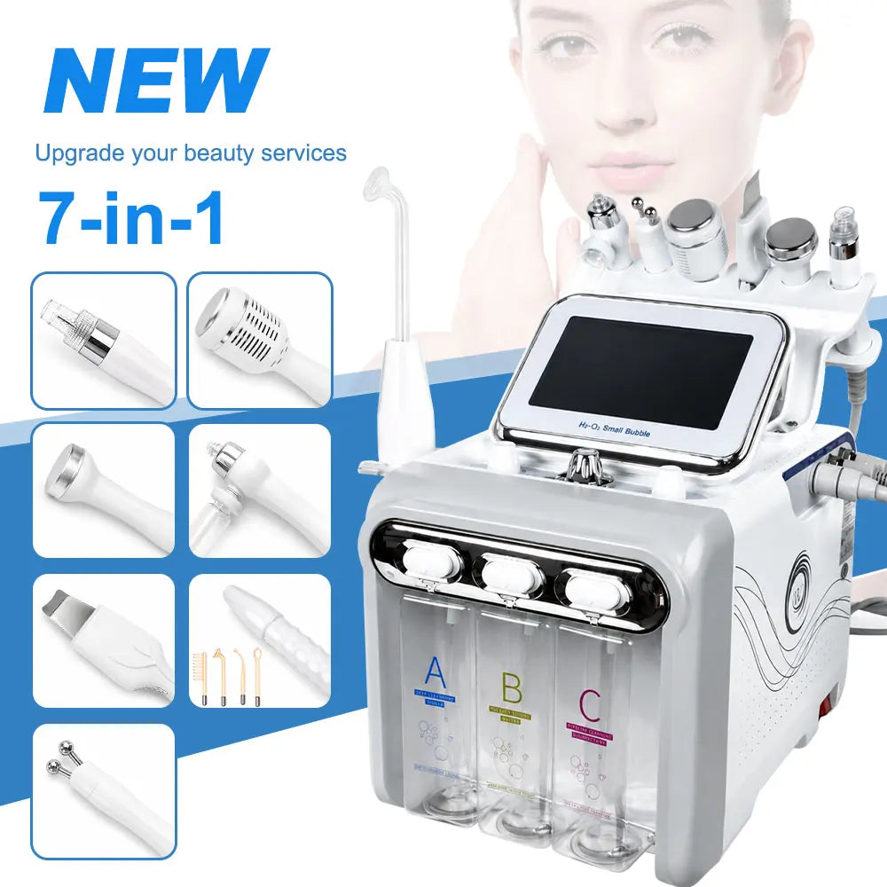 Amilibeauty 7 In 1 Hydro Facial Machine With High Frequency