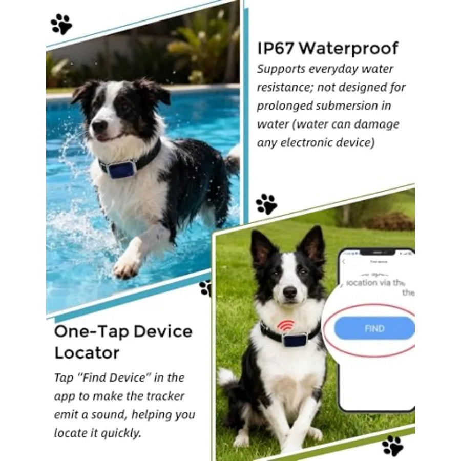 Smart GPS Dog Tracker With Virtual Fence Live Tracking And 10 Day Battery Life