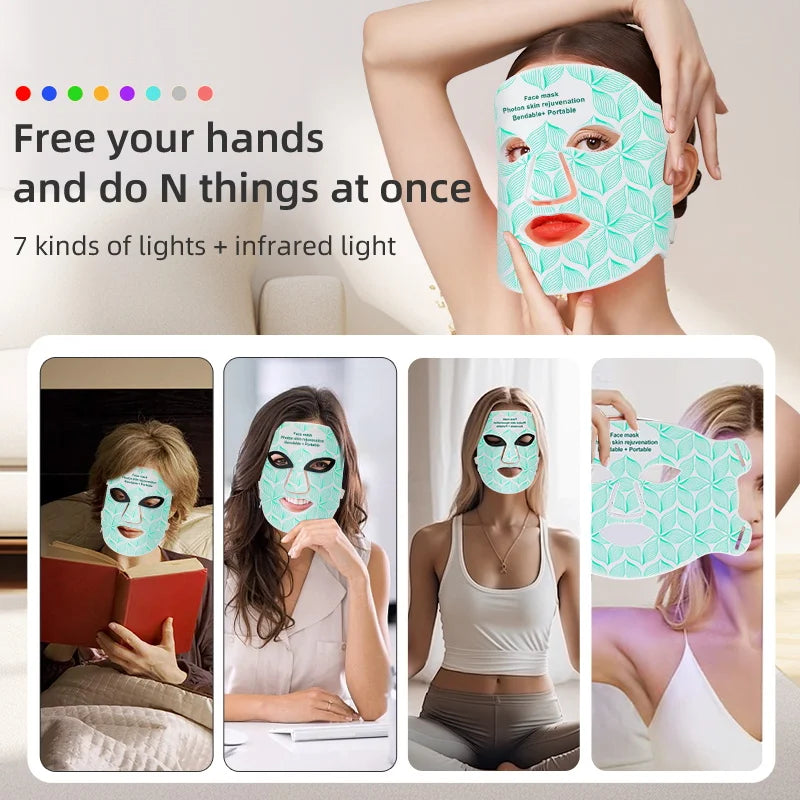 UBilli 850nm Near Infrared LED Facial Mask For Anti Aging Rejuvenation