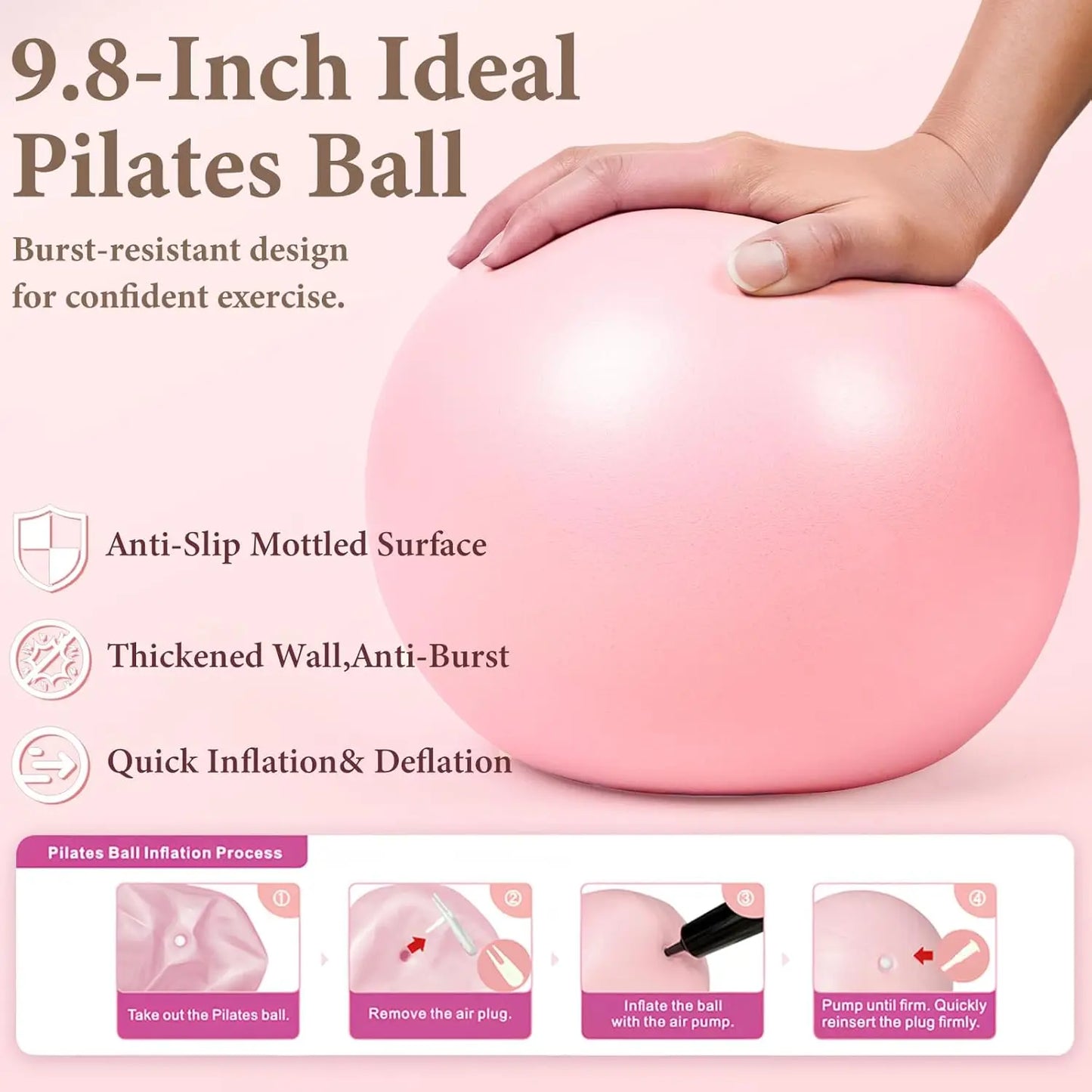 YTYIN Pilates Ring Kit 13-Piece Home Workout Set