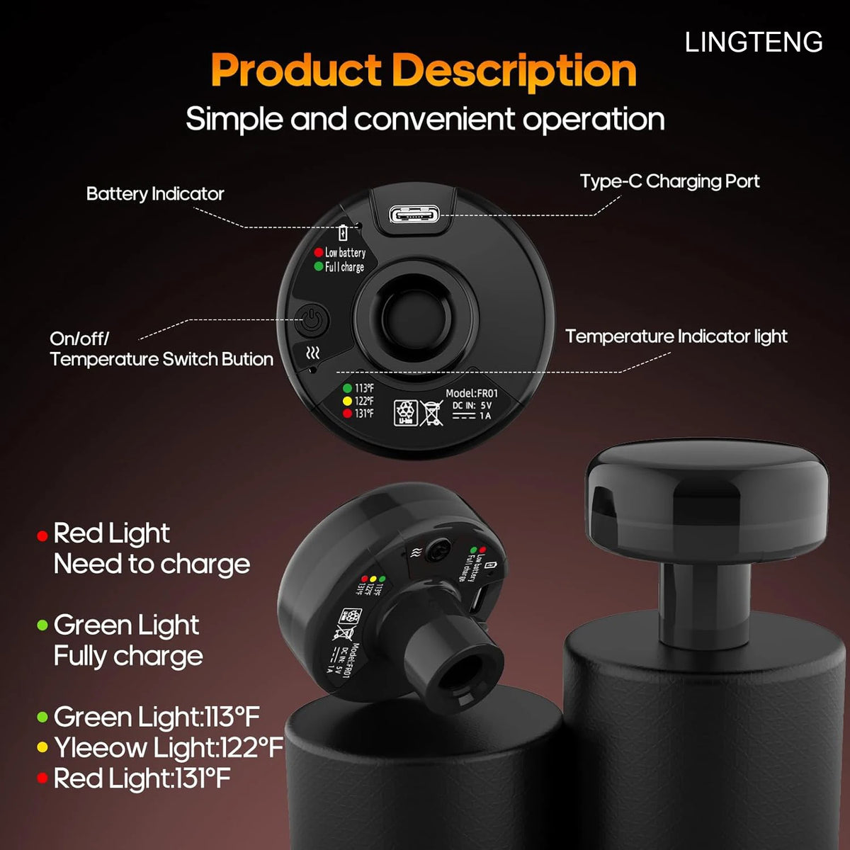 LINGTENG Deep Tissue Massage Gun With 7 Heads And Storage Case