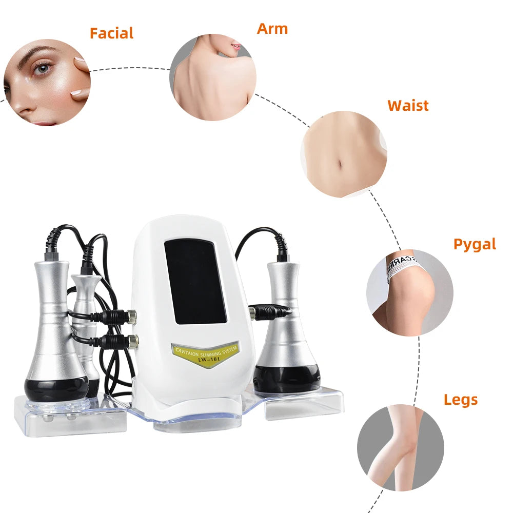MISSHEART 3in1 Slimming Cavitation Massage Machine Facial And Body Tightening