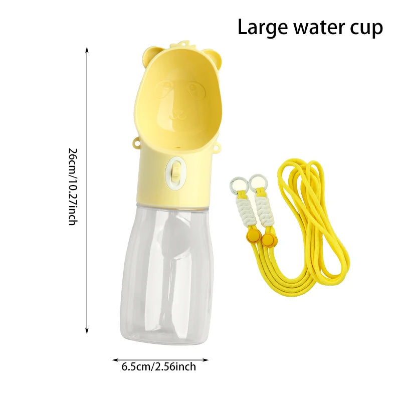 Leakproof Portable Dog Water Bottle With Bowl Travel