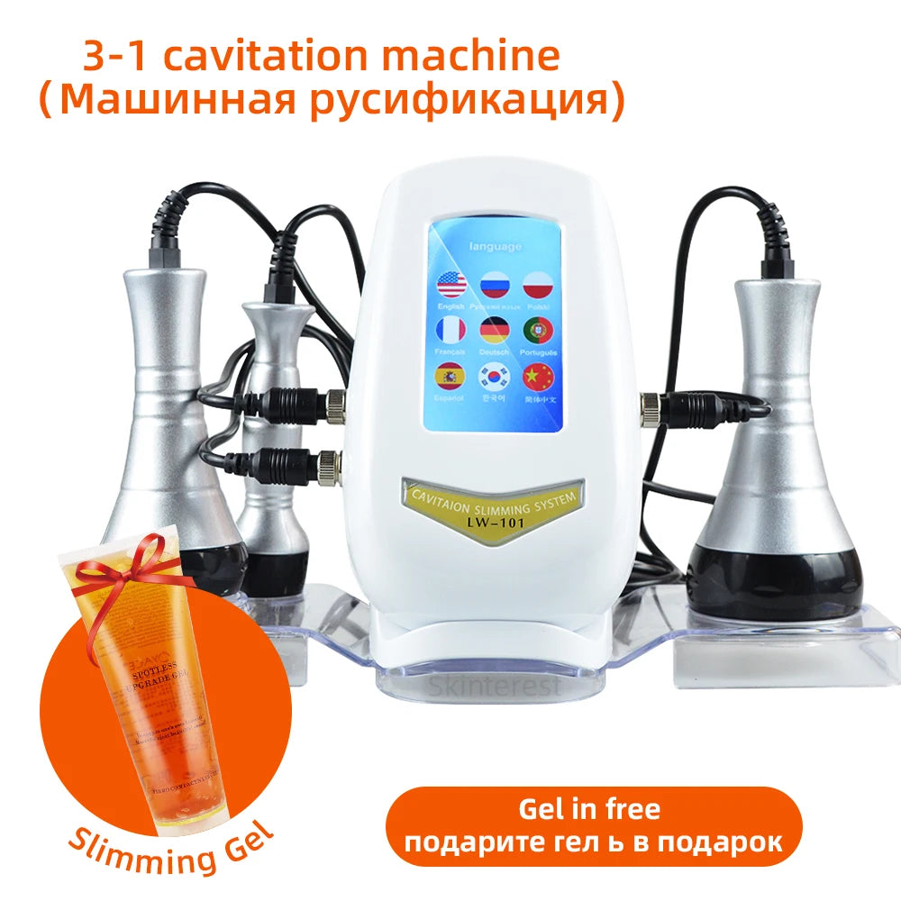 MISSHEART 3in1 Slimming Cavitation Massage Machine Facial And Body Tightening