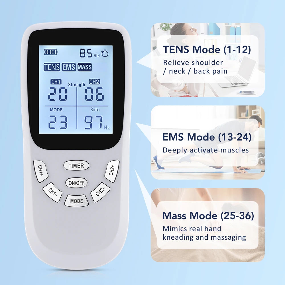 Electric Muscle Stimulator EMS TENS Device For Neck Massage