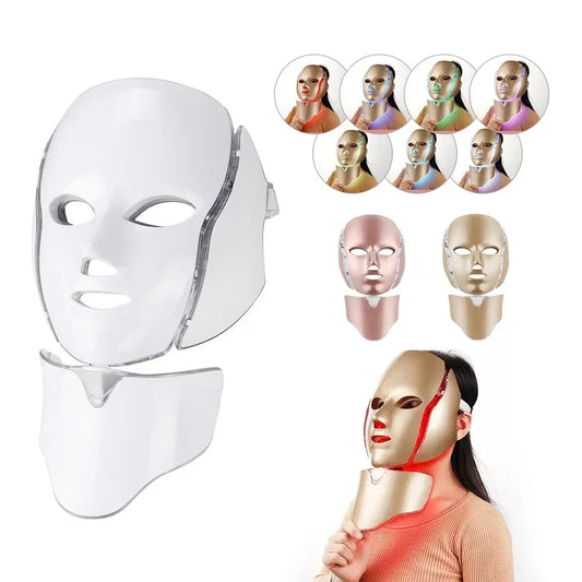 Iebilif LED Facial Mask for Face and Neck Anti Aging Rejuvenation