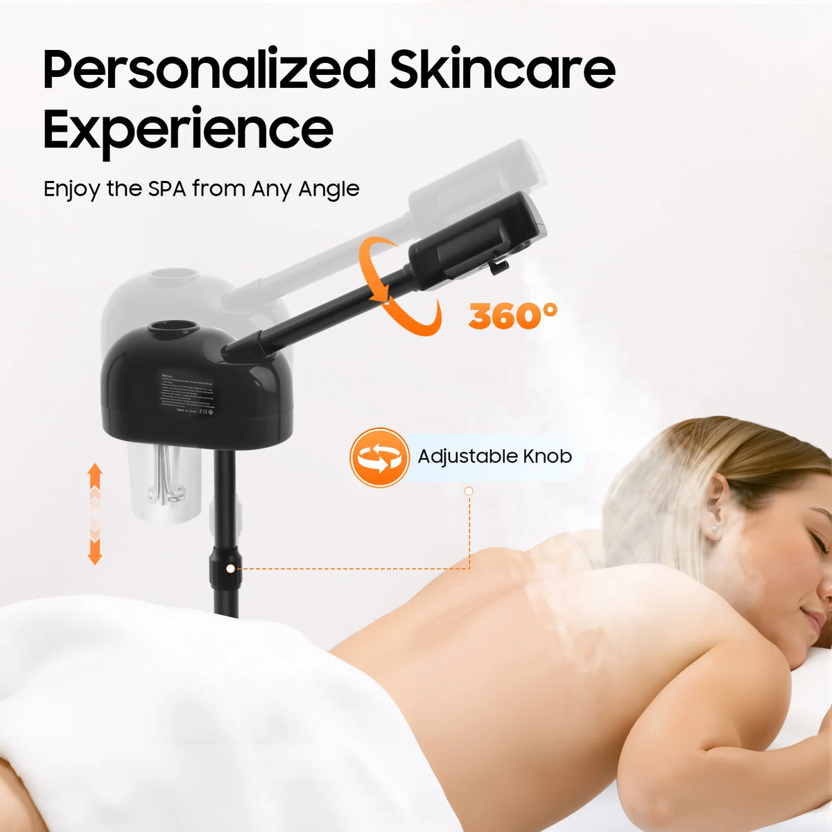 750ML Professional Facial Steamer, Adjustable Skin Care Equipment, Steamer for Salon Beauty and Spa Shop