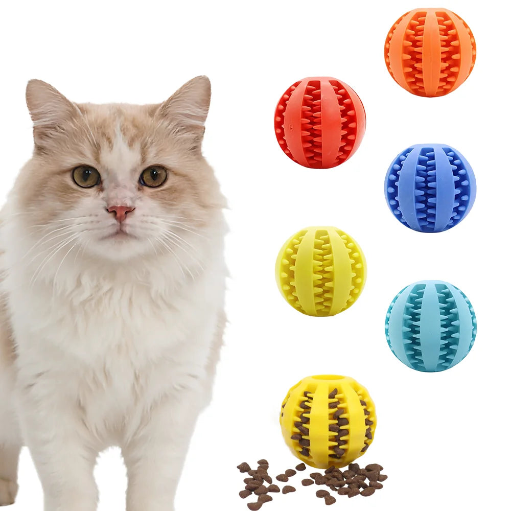 Rubber Dog Toy Balls Teething Puzzle Training Chew Toys