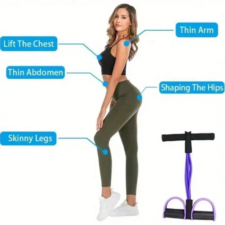 High Tension Resistance Bands With Comfortable Grip For Home Fitness