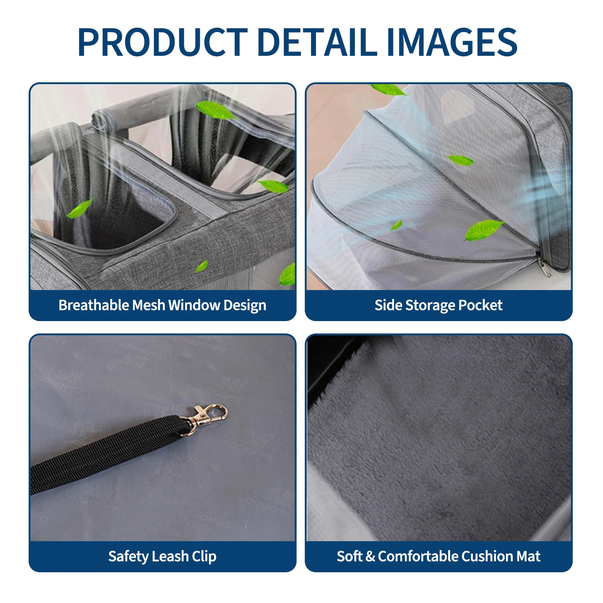 Expandable Soft-Sided Cat Carrier With Dual Expandable Compartments