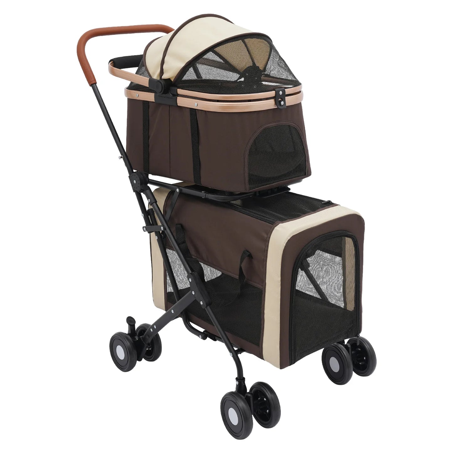 Bymaocar Foldable Pet Stroller for Small and Medium Dogs