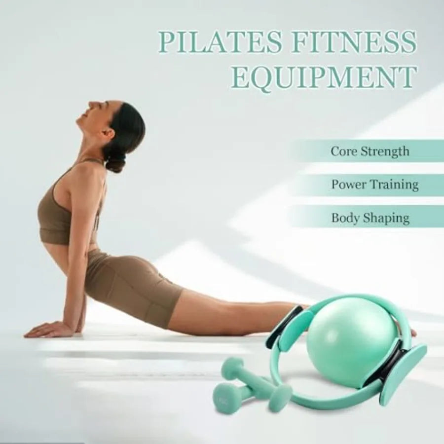 YAO HUI HUANG Pilates Kit With Resistance Bands Dumbbells