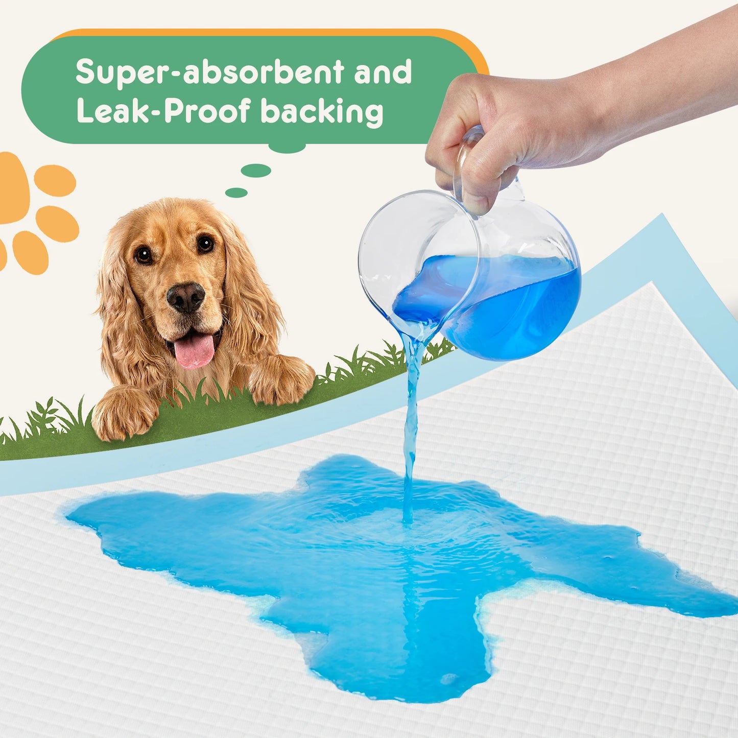 JHK 150 Count Super Absorbent Disposable Underpads For Dogs Cats