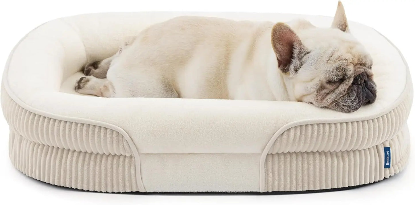 Bedsure Orthopedic Dog Bed Bolster Sofa For Senior Dogs