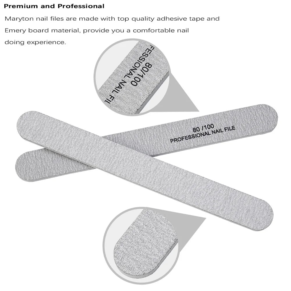 Maryton Jumbo Nail File For Manicure Pedicure Care 1000 Pieces