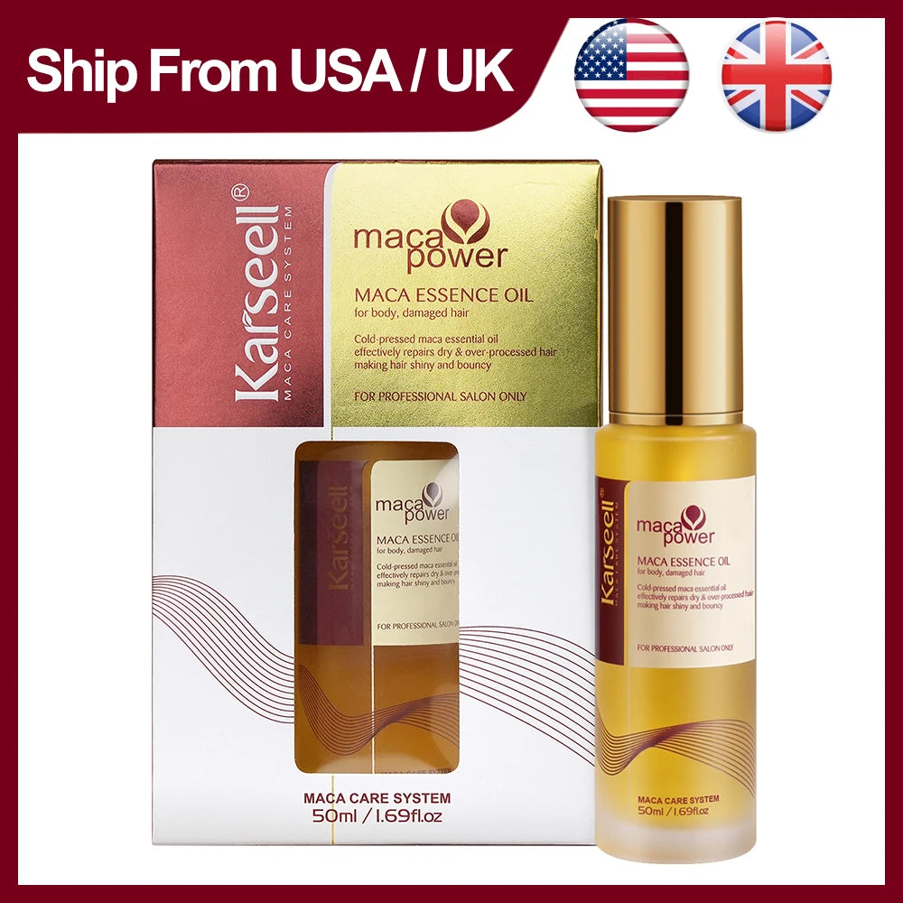 Karseell Moroccan Argan Oil Cold Pressed Hair Serum For Dry Damaged Hair