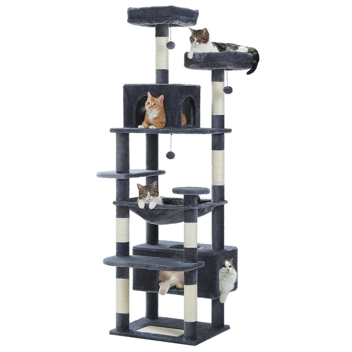 PAWZ Road Cat Tree With Scratching Posts Hammocks And Condos