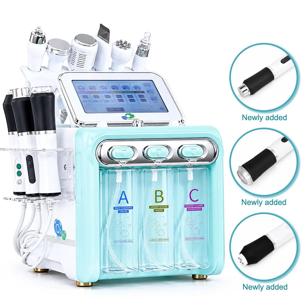 Amilibeauty 9 In 1 Hydra Oxygen Facial Skin Care Machine