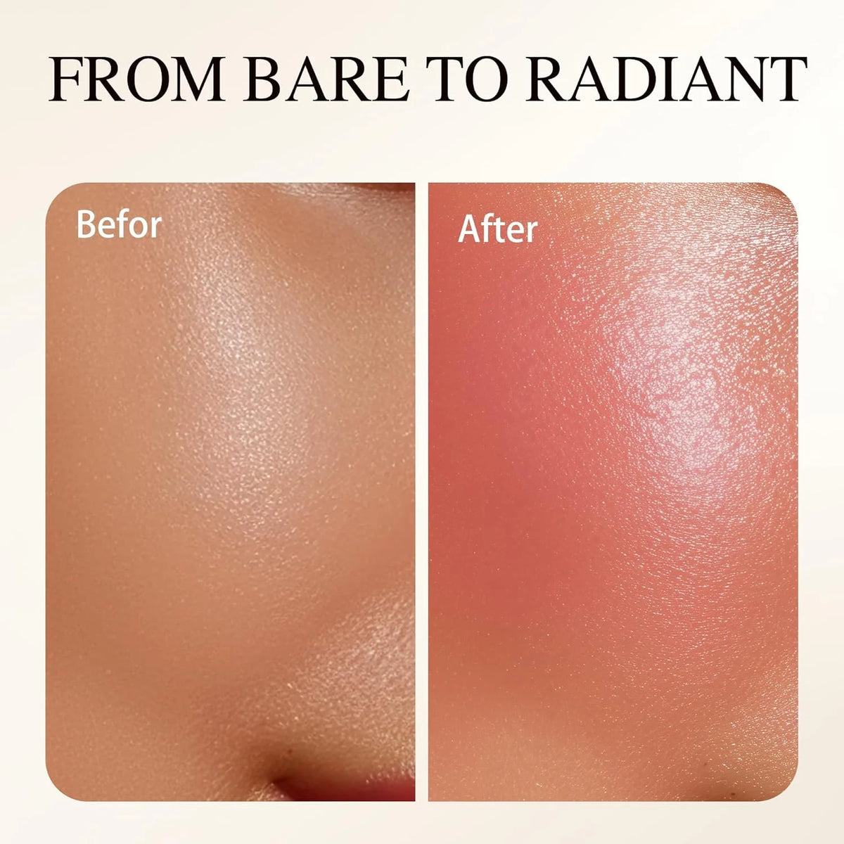 Waterproof Blush Cream - Long-Lasting, High Pigmentation for All Skin Tones, Natural Cheek & Face Rouge