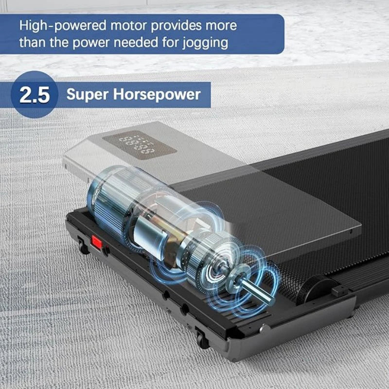 Superun 2.5HP Treadmill 300lbs Capacity 2in1 Walking Running
