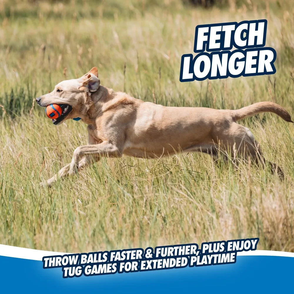 Interactive Dog Tug Toy With Ball And Strap For Aggressive Chewers