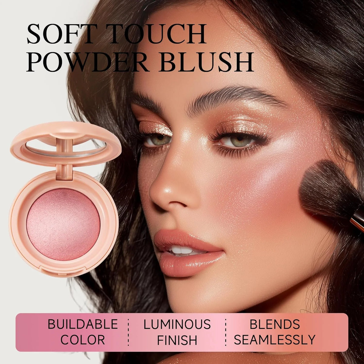 Waterproof Blush Cream - Long-Lasting, High Pigmentation for All Skin Tones, Natural Cheek & Face Rouge