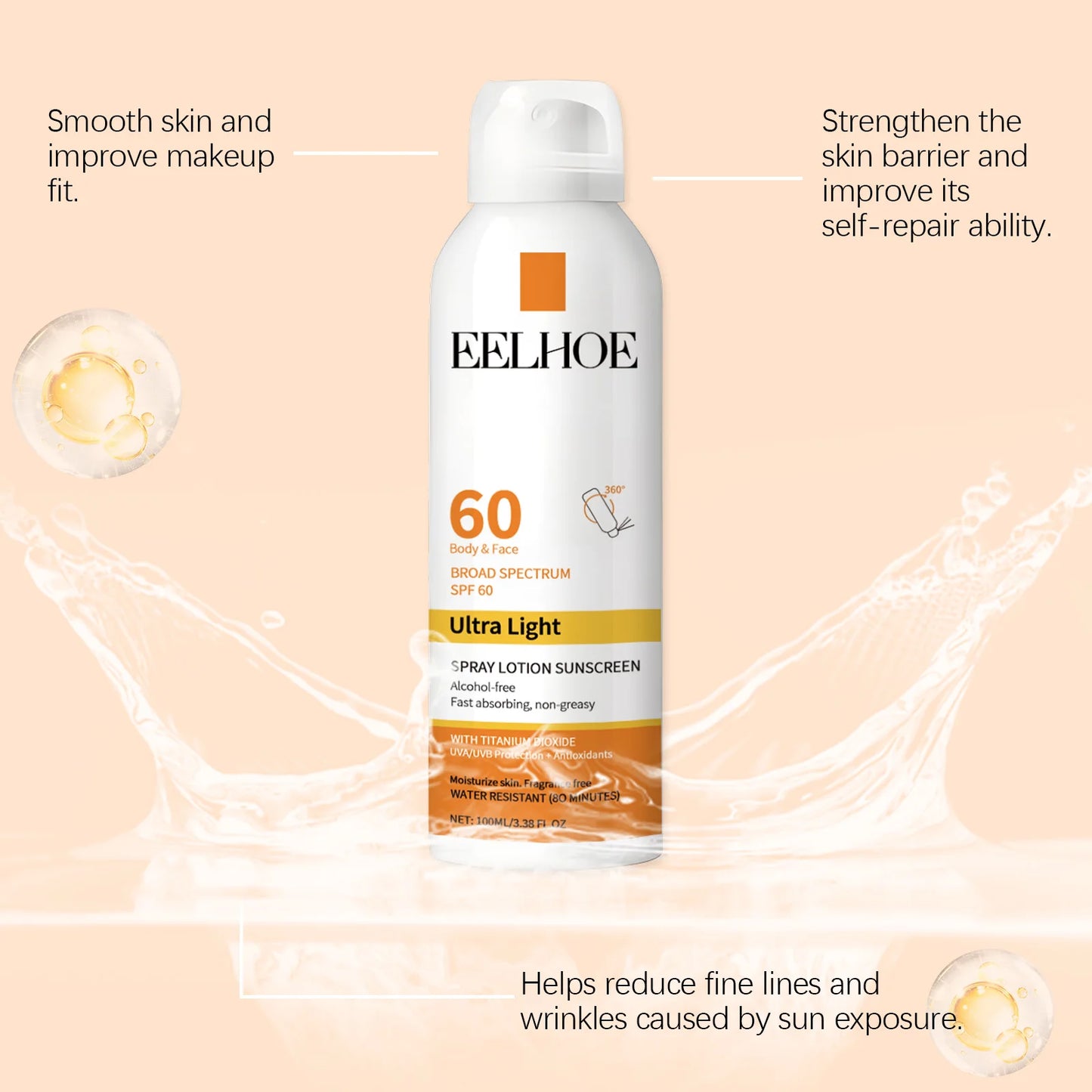 EELHOE Vitamin E Sunscreen Spray For Healthy Skin Protection