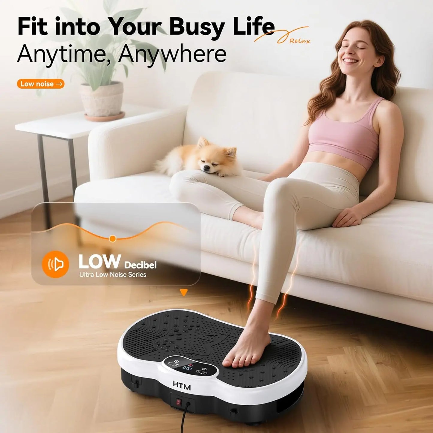 HTM Whole Body Vibration Plate Fitness Massage Calorie Counter