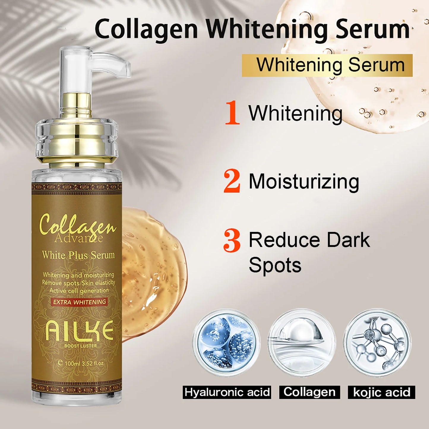 AILKE Skin Whitening Serum For Face Moisturizing Gel