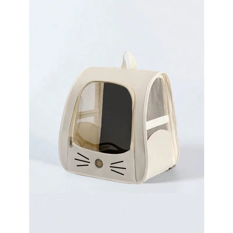 Transparent Breathable Oxford Cloth Pet Backpack Carrier