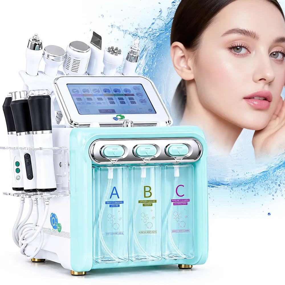 Amilibeauty 9 In 1 Hydra Oxygen Facial Skin Care Machine