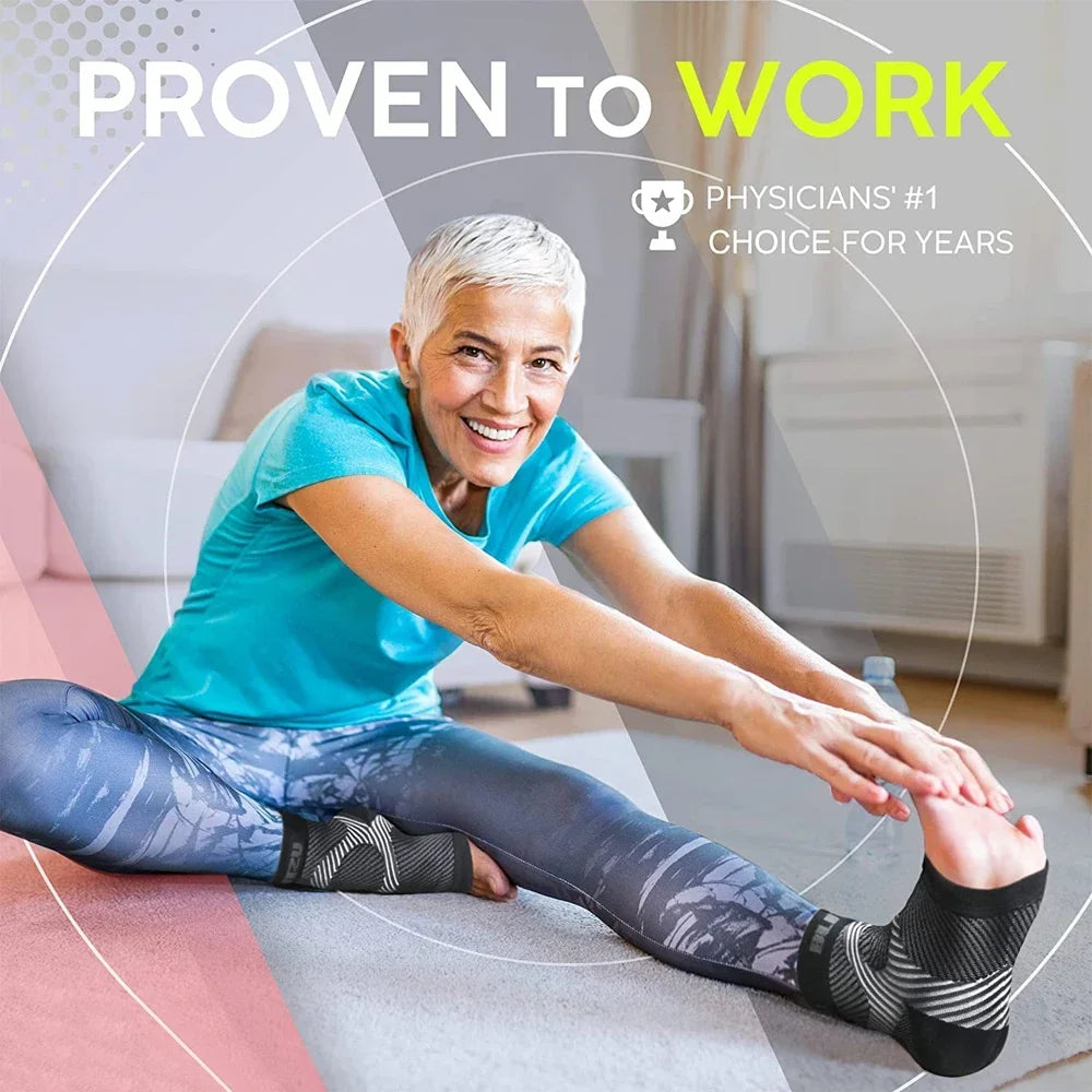 Plantar Fasciitis Night Splint And Compression Sock Set