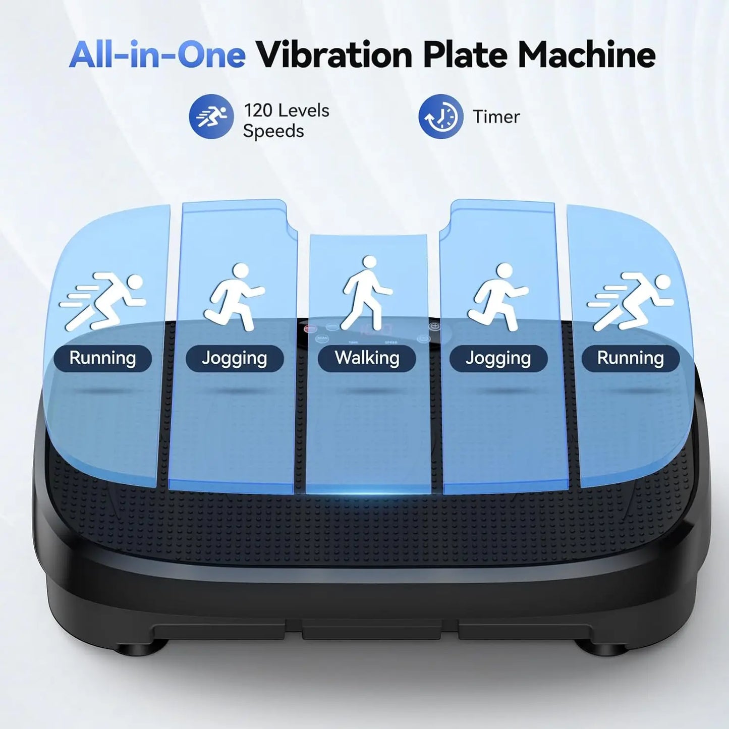 HTM Vibration Plate Fitness Multi Function Trainer 330lb Home Gym
