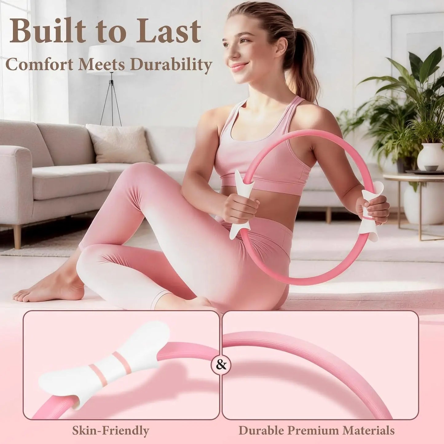 YTYIN Pilates Ring Kit 13-Piece Home Workout Set