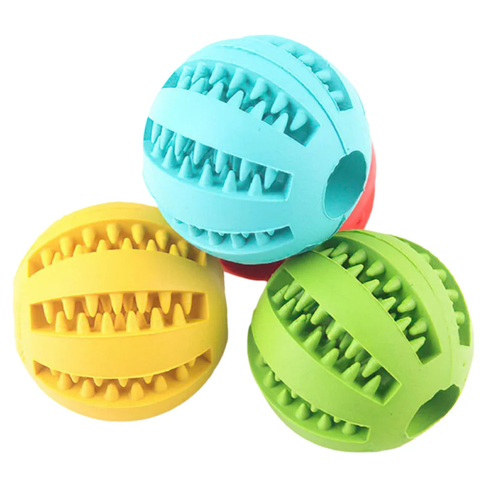 Rubber Dog Toy Balls Teething Puzzle Training Chew Toys