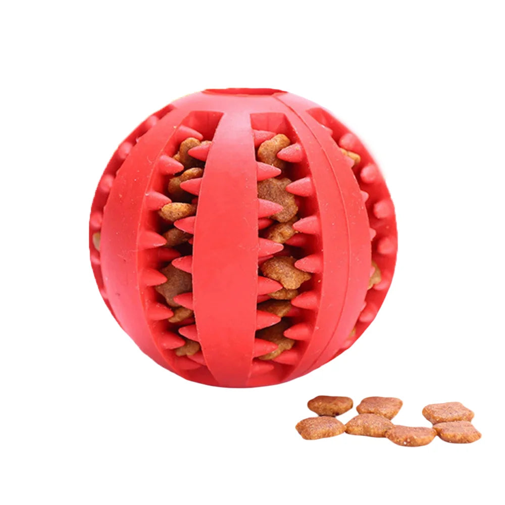 Rubber Dog Toy Balls Teething Puzzle Training Chew Toys
