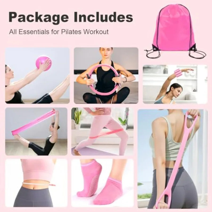 Yao Hui Huang Home Pilates Kit Ring and Resistance Bands