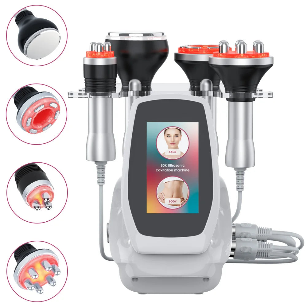 Ultrasonic Cavitation 4 in 1 Body Slimming Machine Vacuum Massage