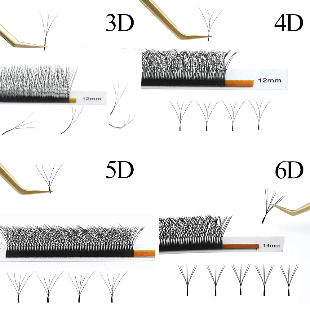 NAGARAKU W Shape 3D 4D 5D Synthetic Eyelash Extensions